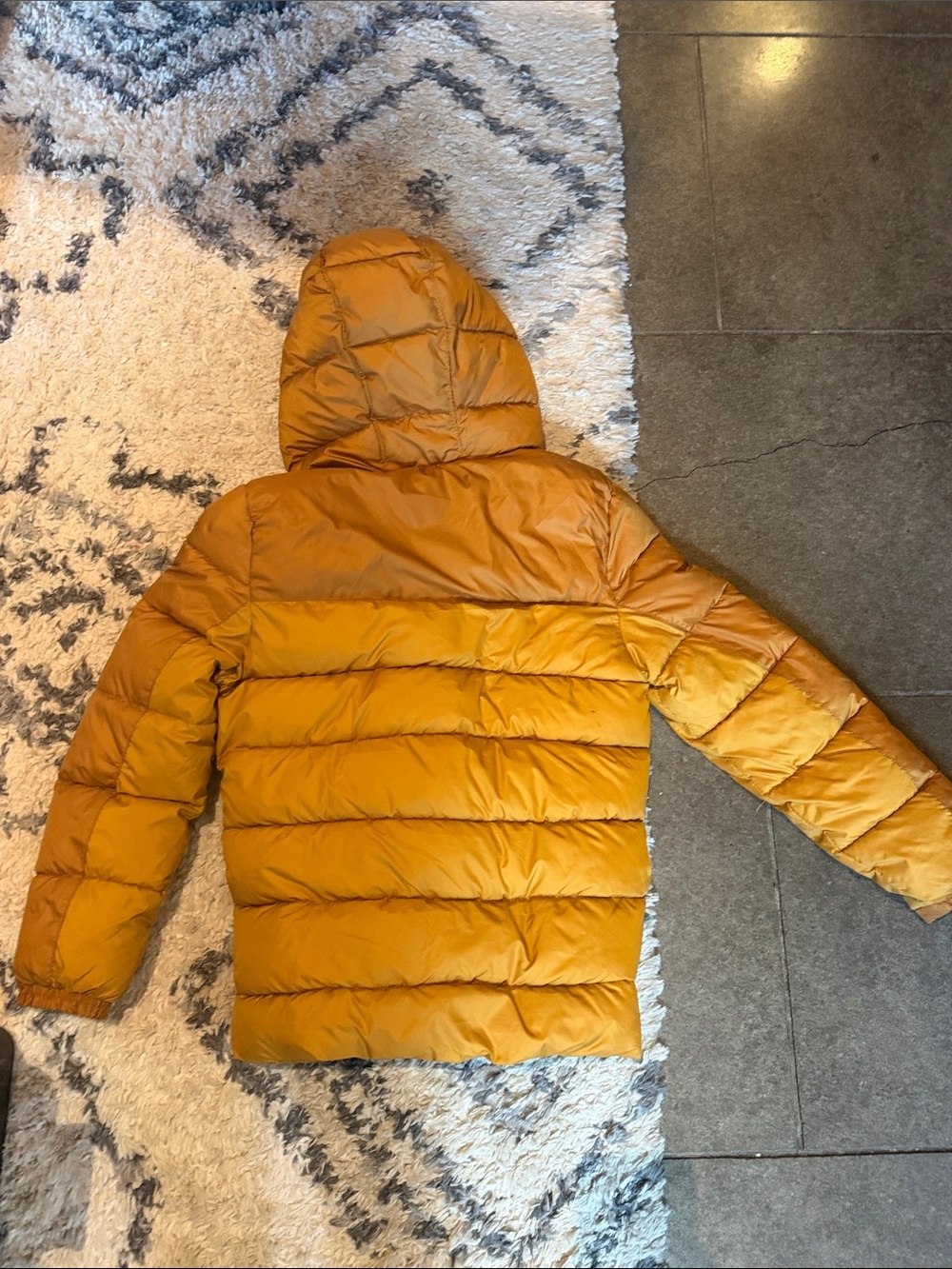 ZARA BOYS collection ~ Kids ~ Hooded Puffer Jacket ~ Mustard ~ 13/14 - Picture 7 of 16